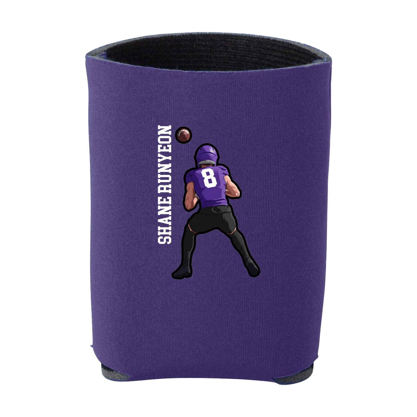 Can Holder — Name Vertical in Purple