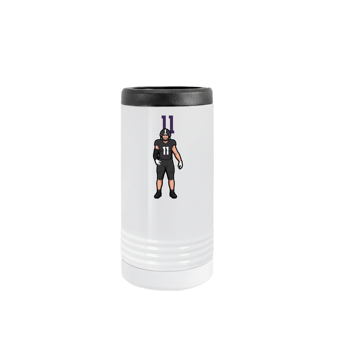 Slim Beverage Holder — Number Top in White