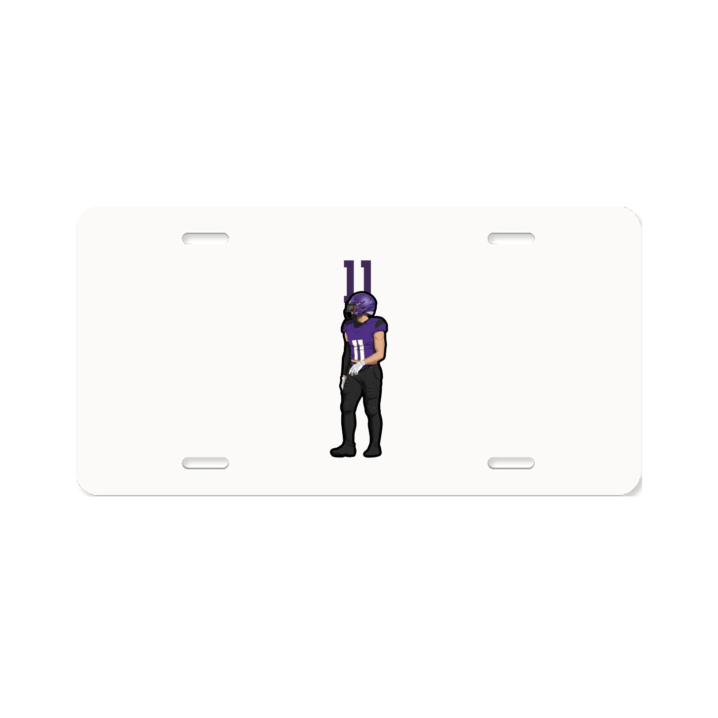 License Plate — Number Top in Classic