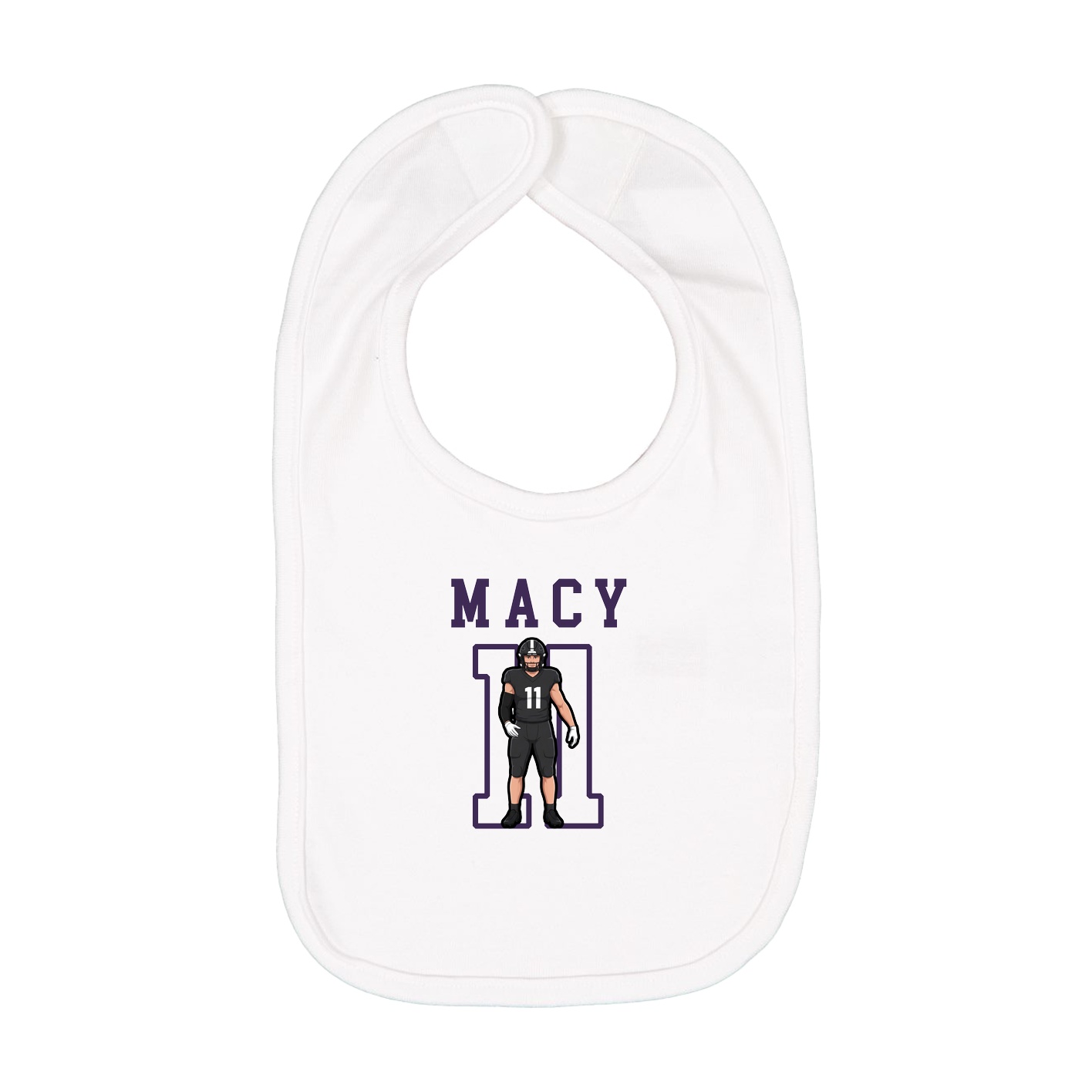 Infant Bib — Shirsey in White