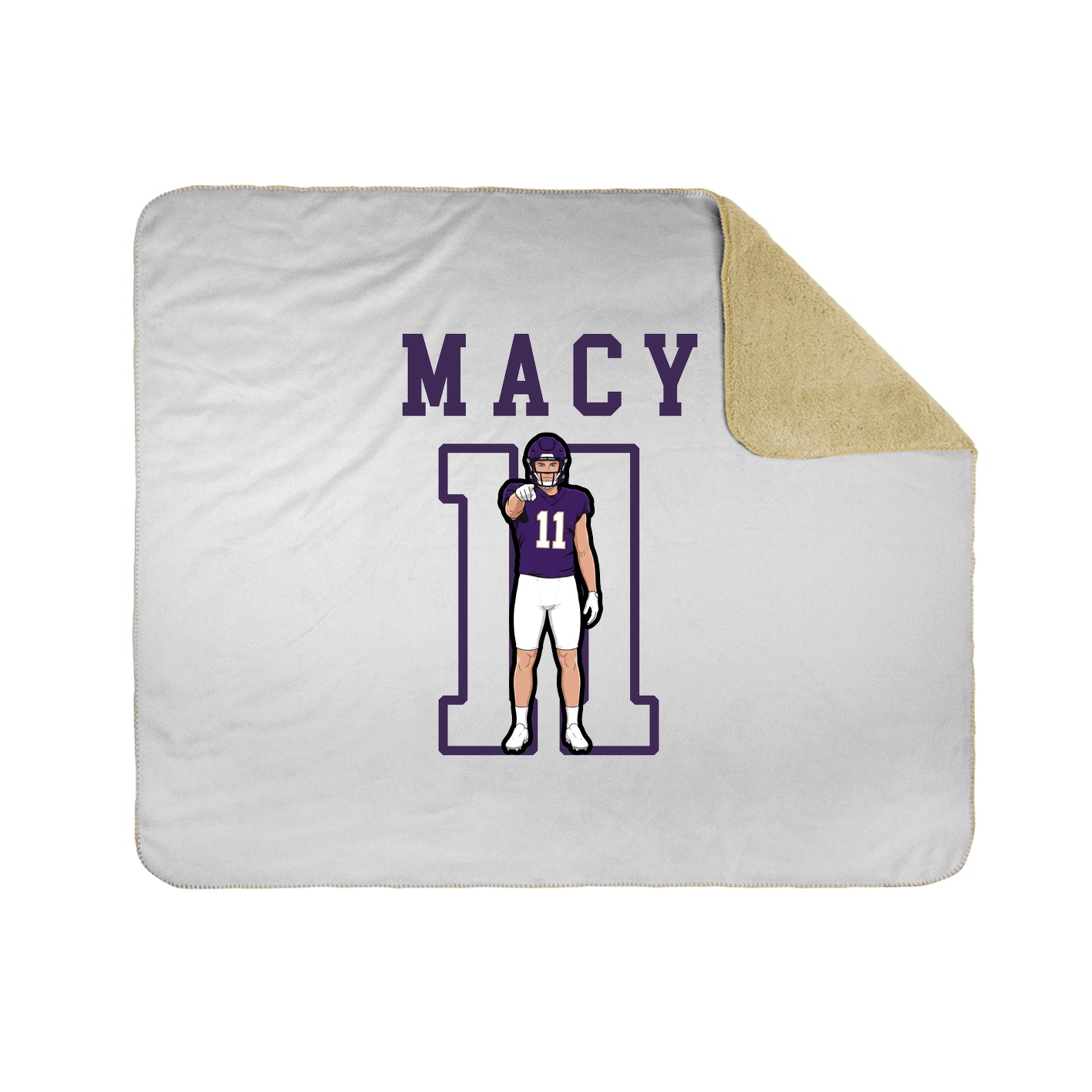 Throw Blanket — Shirsey in White