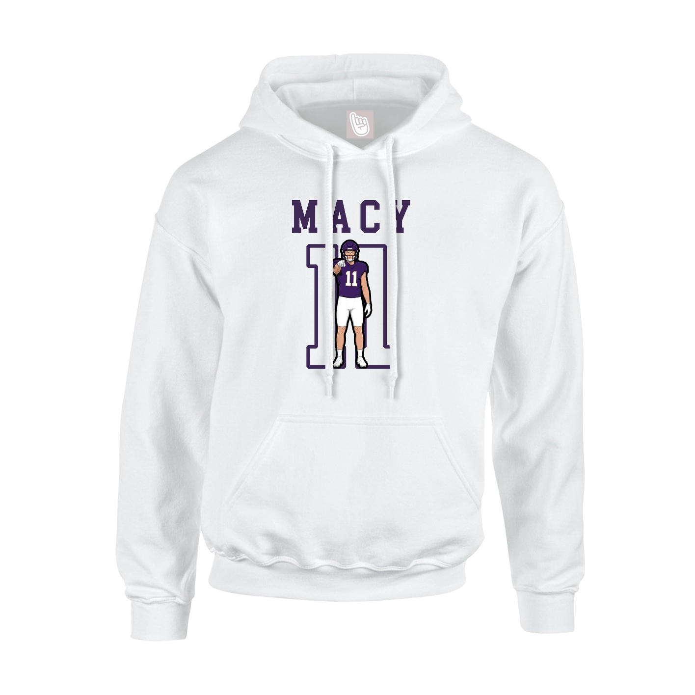 Youth Hoodie — Shirsey in White
