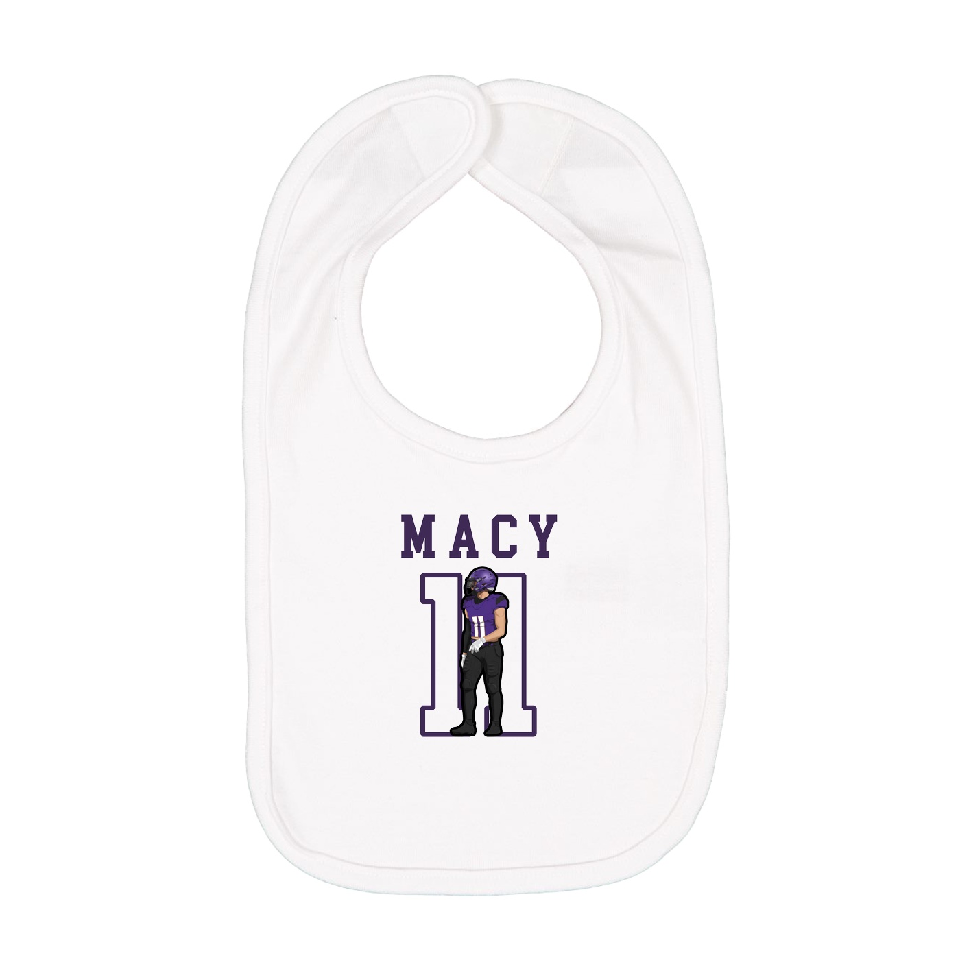 Infant Bib — Shirsey in White
