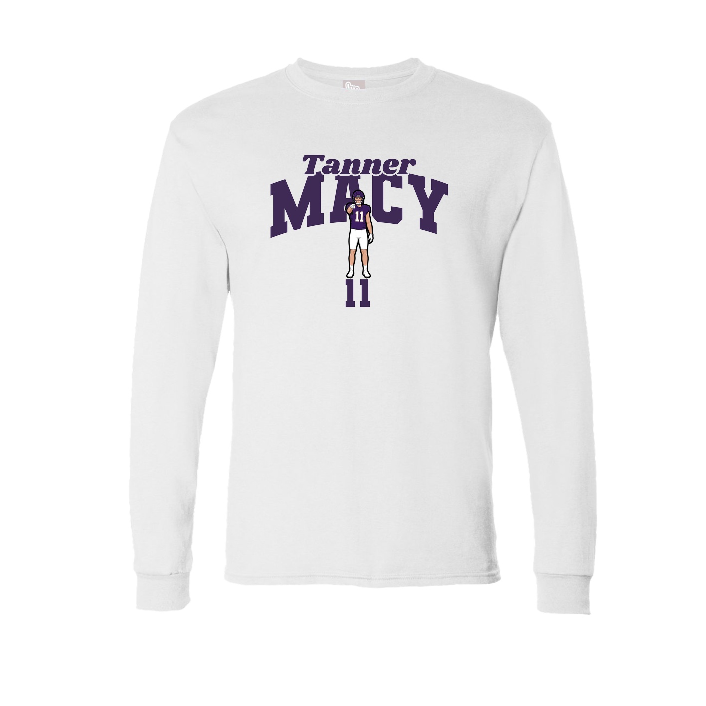 Long Sleeve Tee — Signature Arch in White