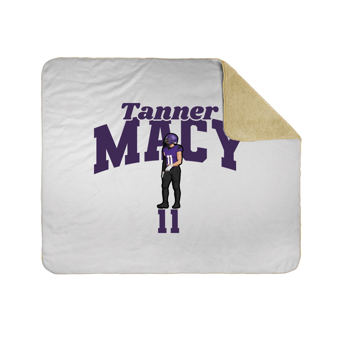 Throw Blanket — Signature Arch in White