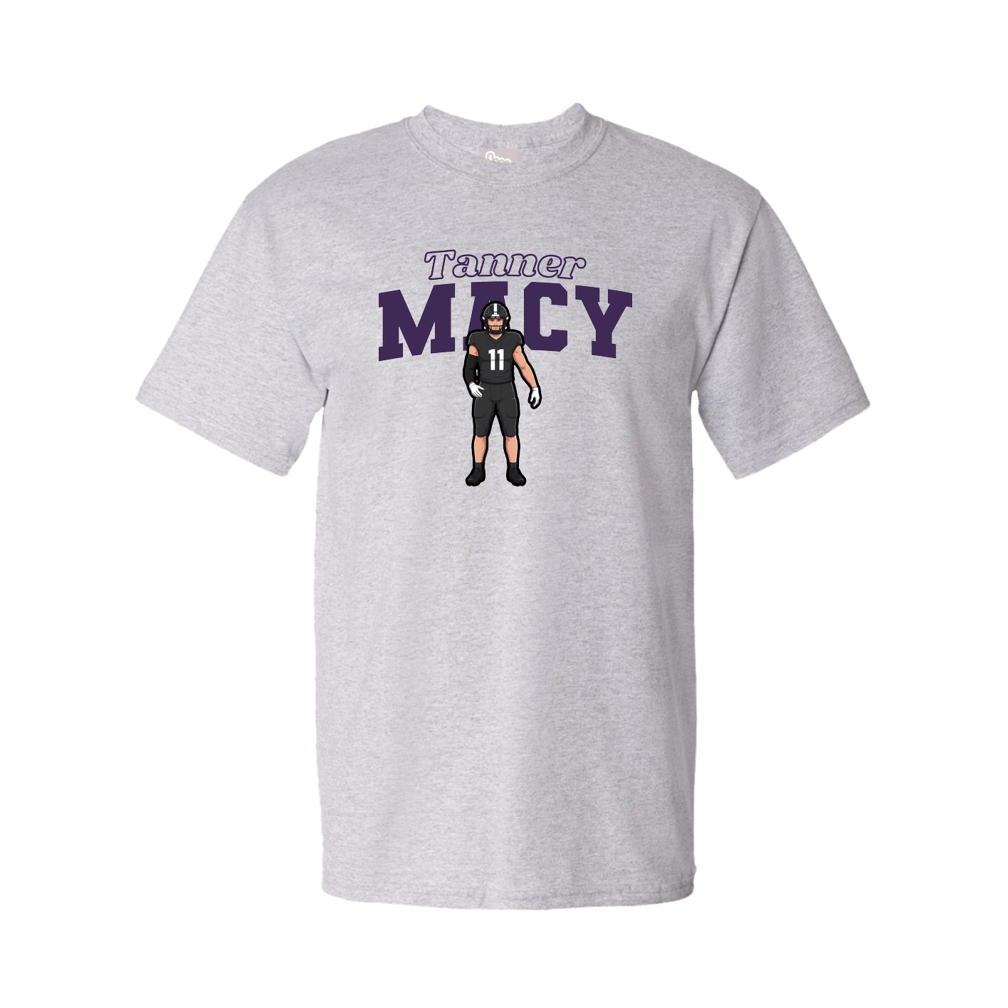 Tee — Name Arch in Grey