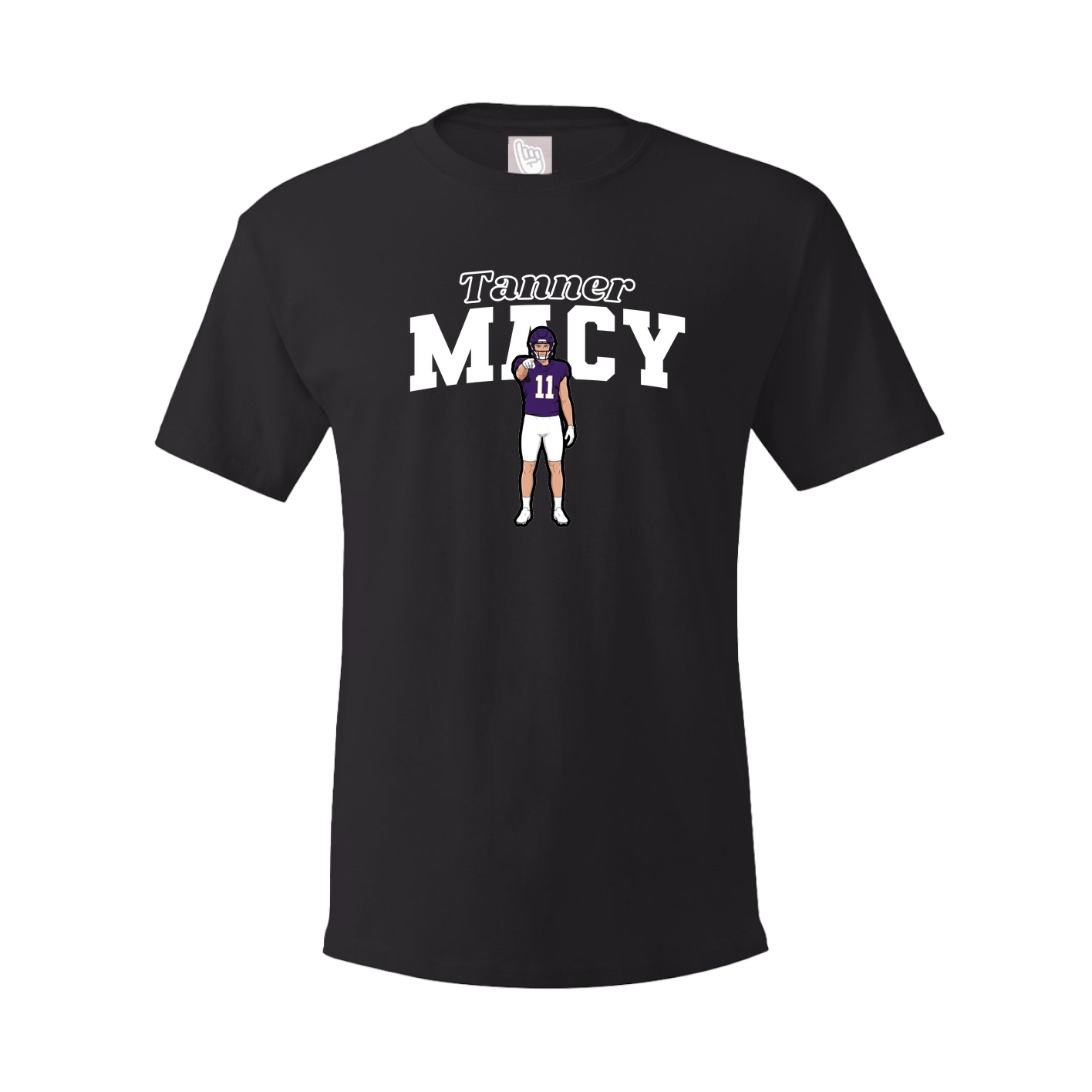 Youth Tee — Name Arch in Black