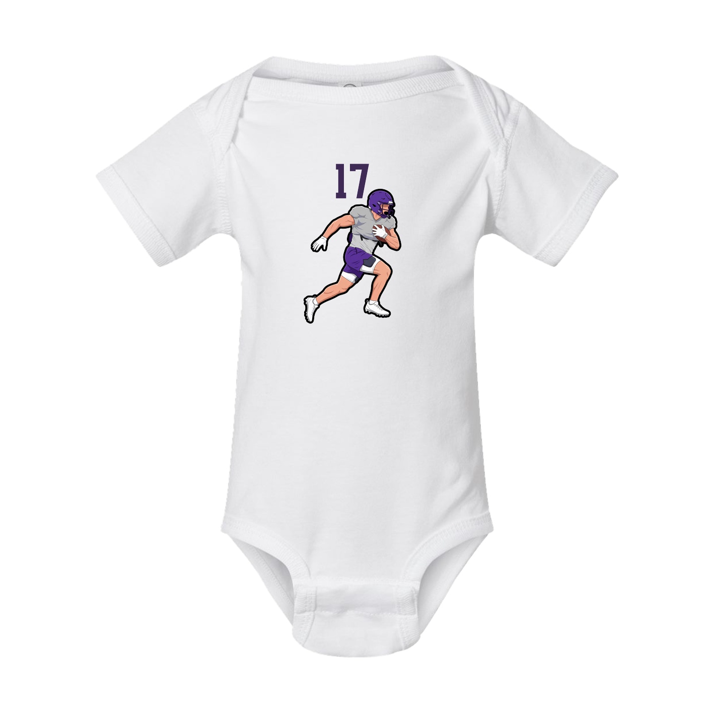 Baby Onesie — Number Top in White