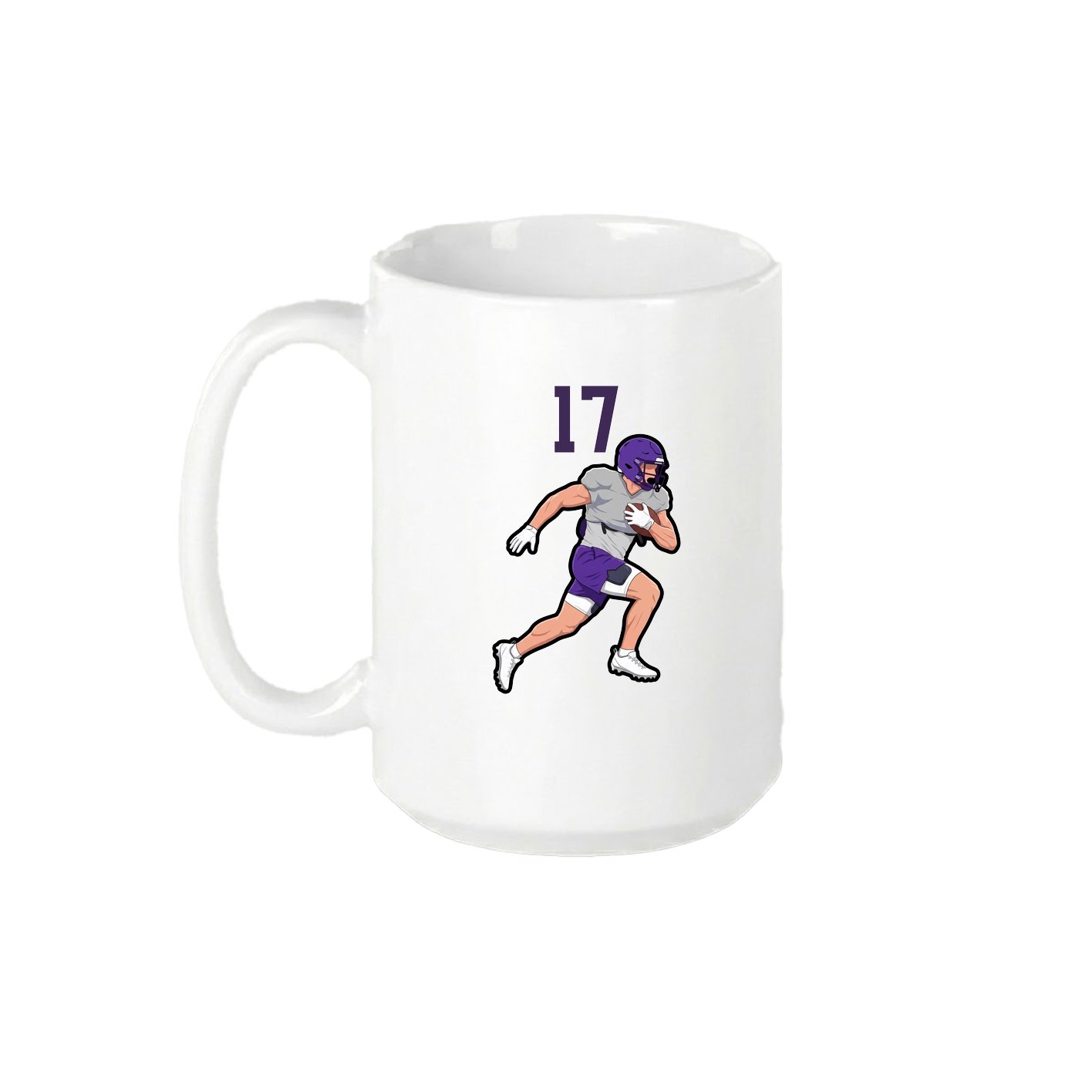 15oz Coffee Mug — Number Top in White