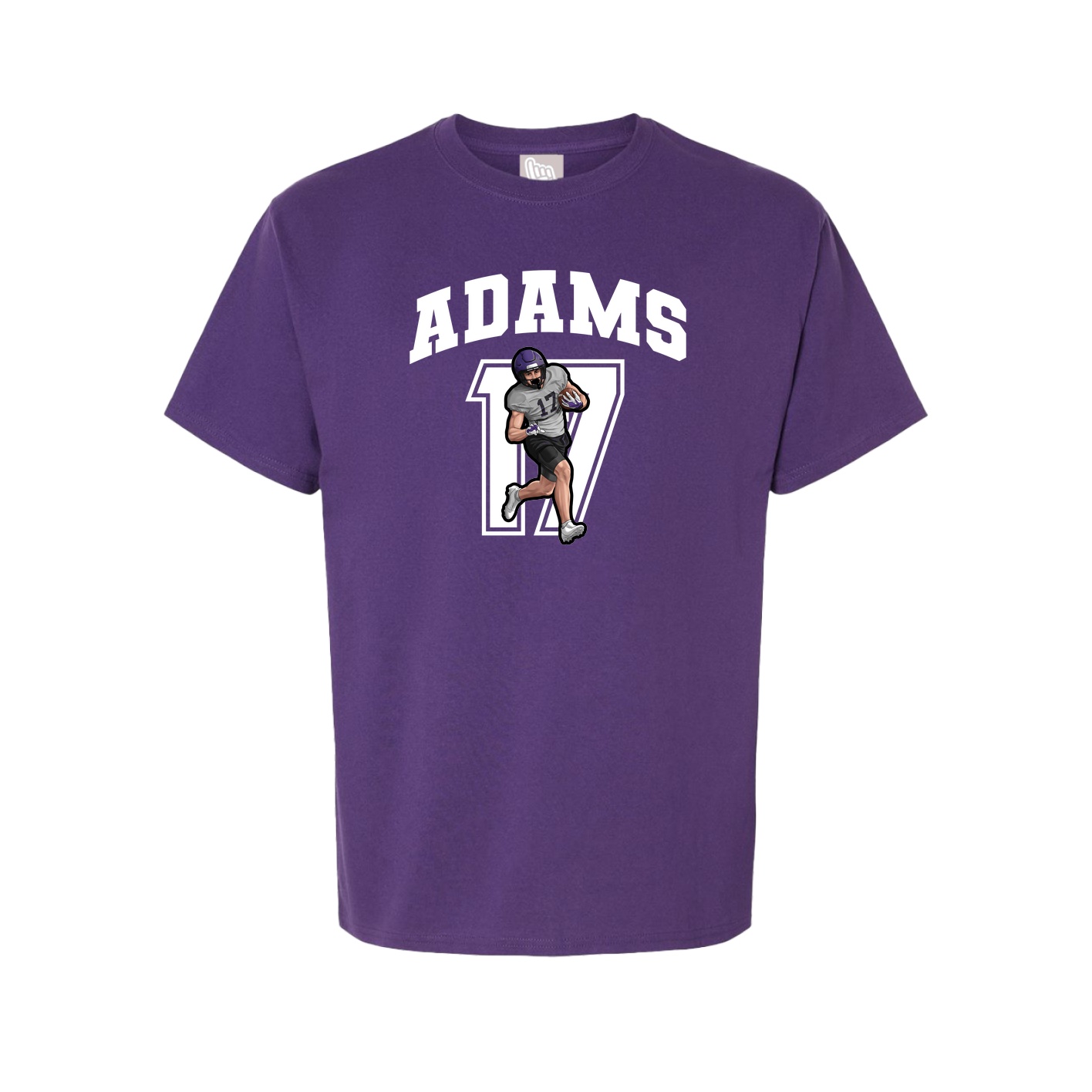 Youth Tee — Number in Purple