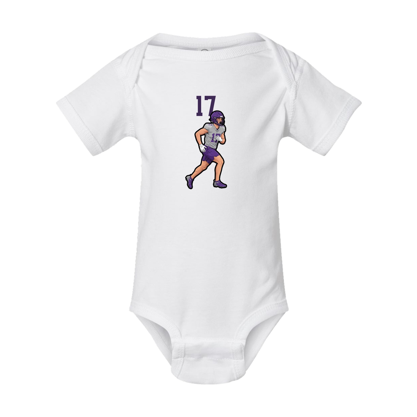 Baby Onesie — Number Top in White