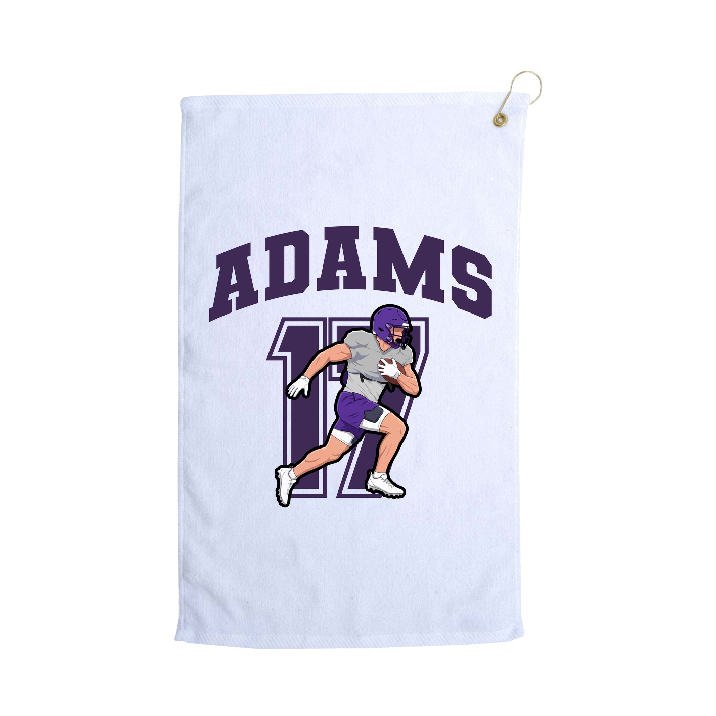 Golf Towel — Number in White