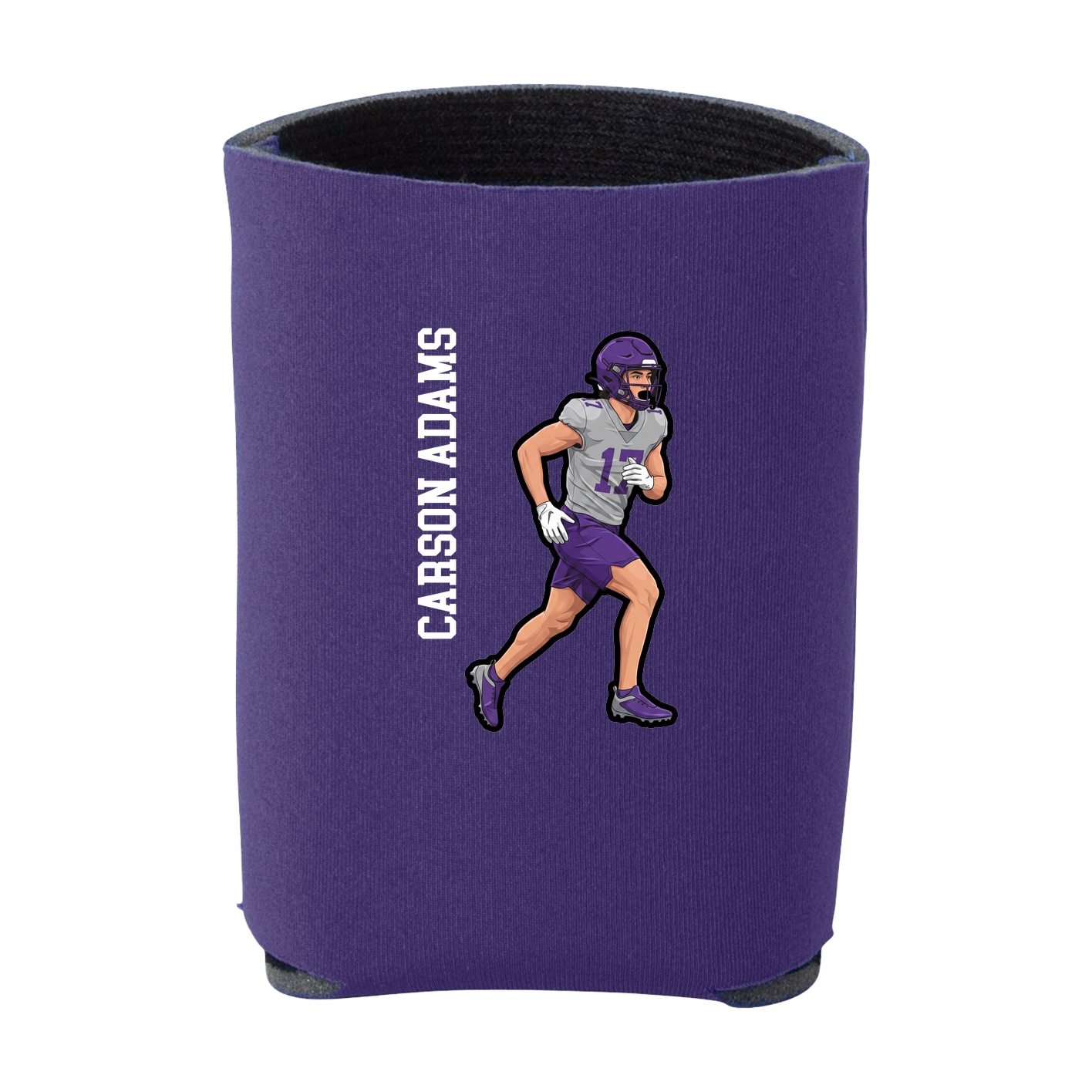 Can Holder — Name Vertical in Purple