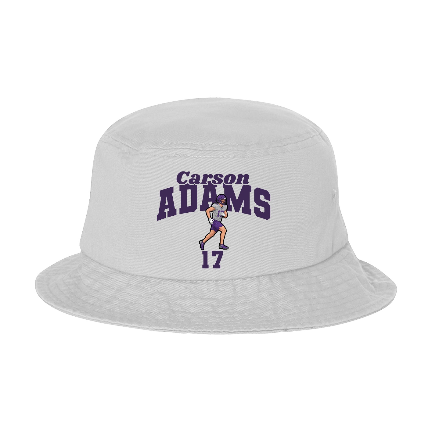 Bucket Cap — Signature Arch in White