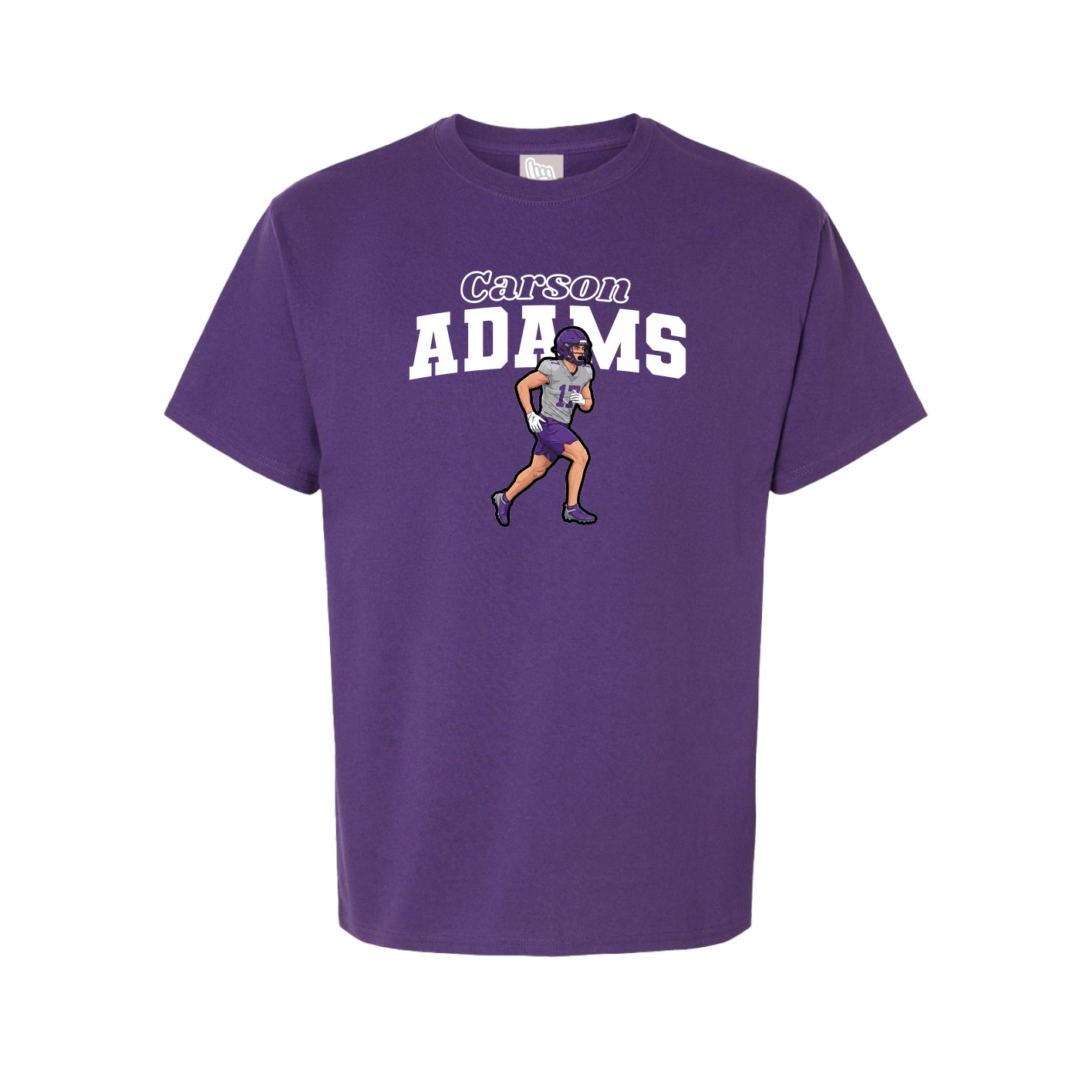 Youth Tee — Name Arch in Purple