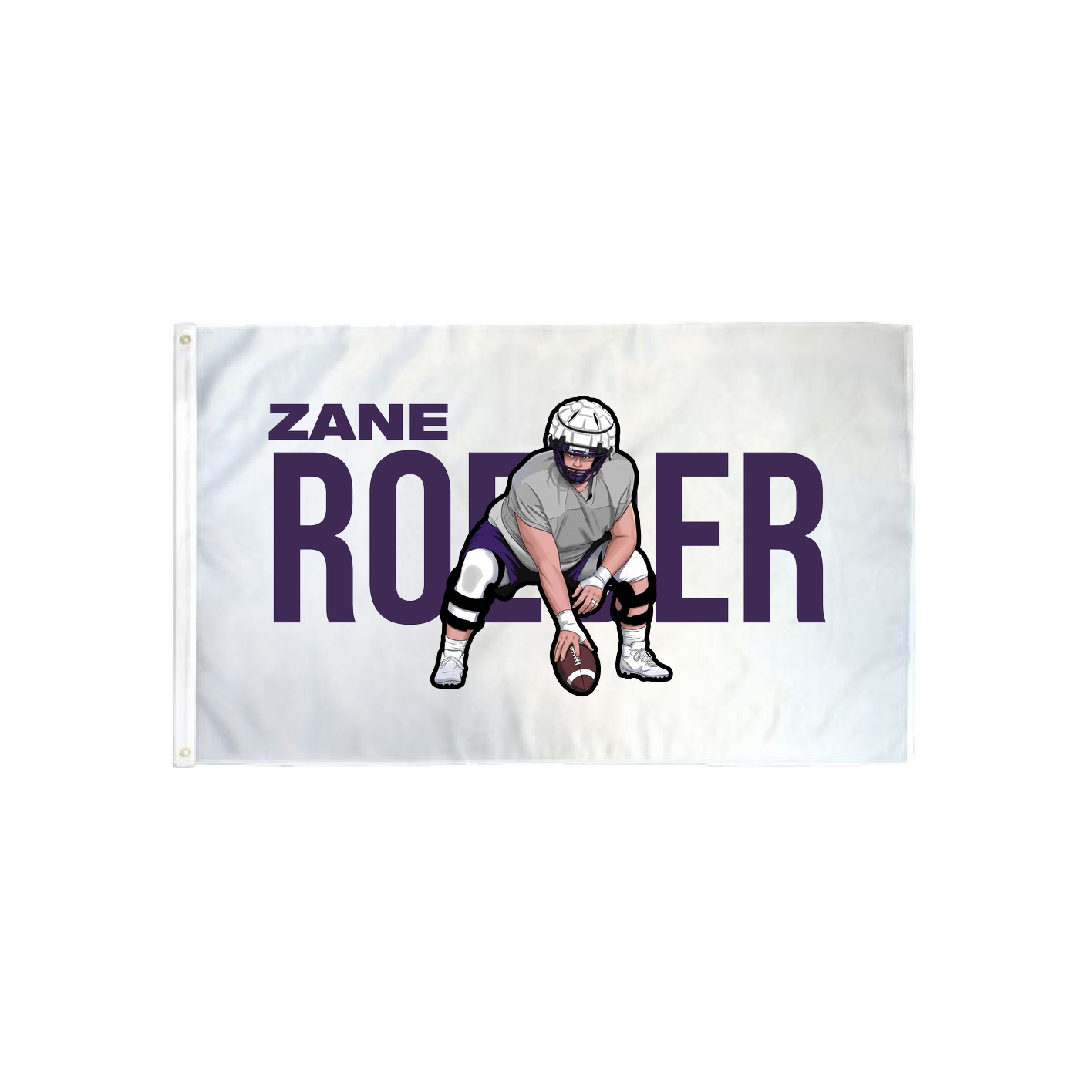 3x5 Flag — Player Name in Classic