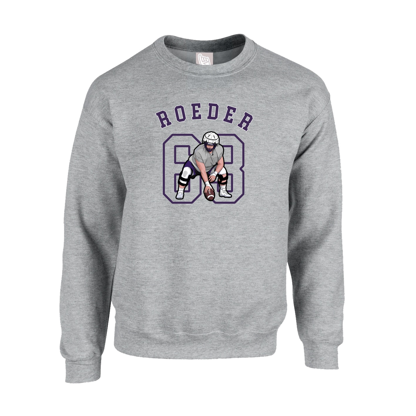 Fleece Crew — Shirsey Arch in Grey