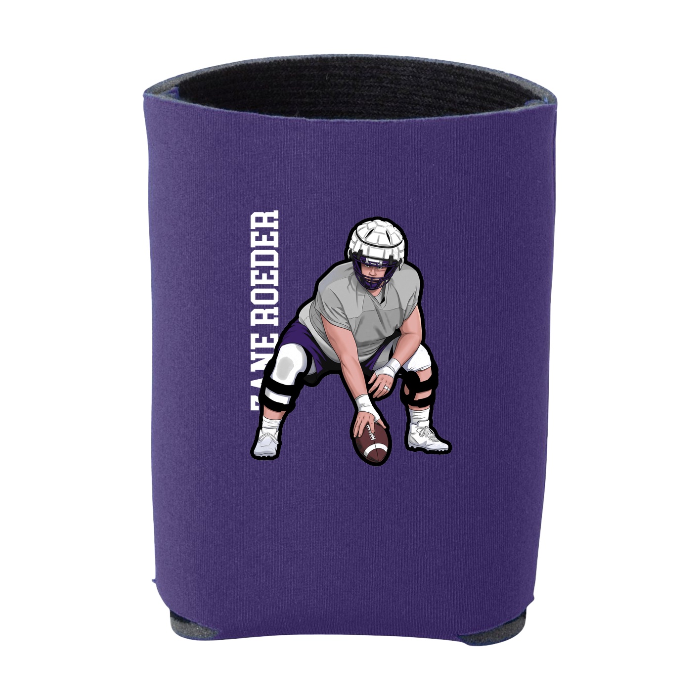 Can Holder — Name Vertical in Purple