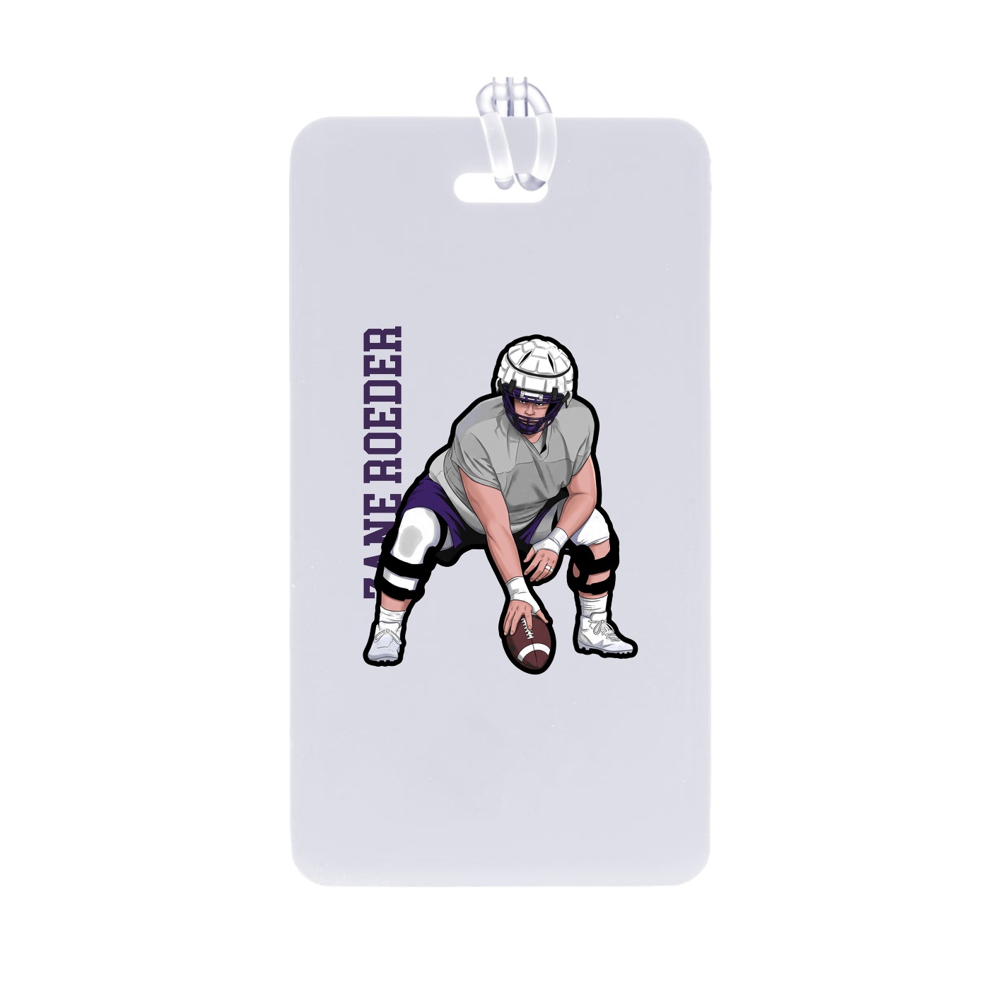Bag Tag — Name Vertical in Classic