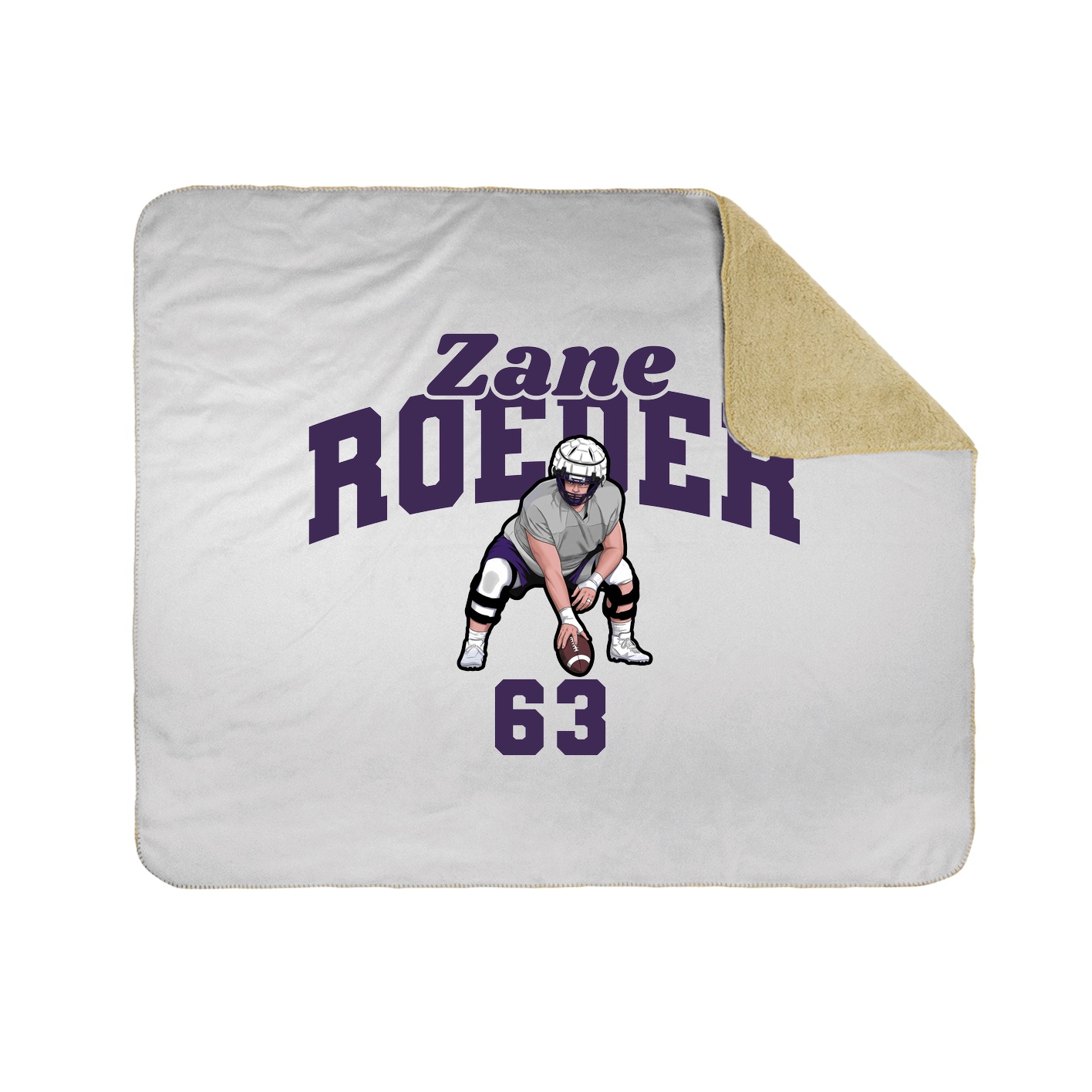Throw Blanket — Signature Arch in White