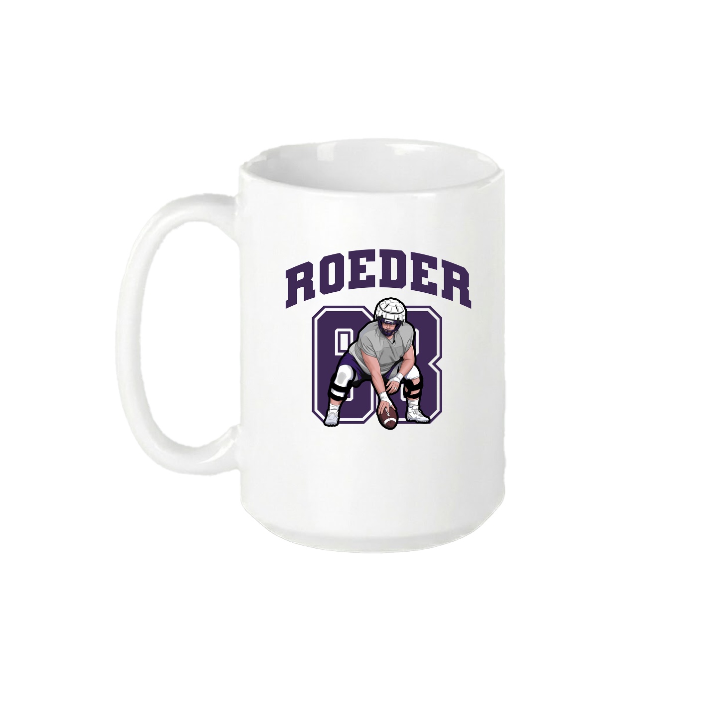 15oz Coffee Mug — Number in White
