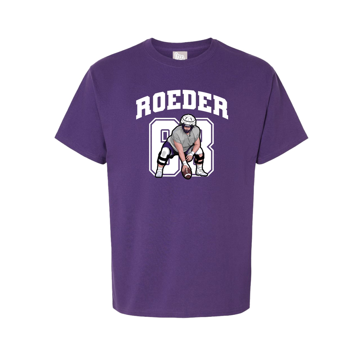 Youth Tee — Number in Purple