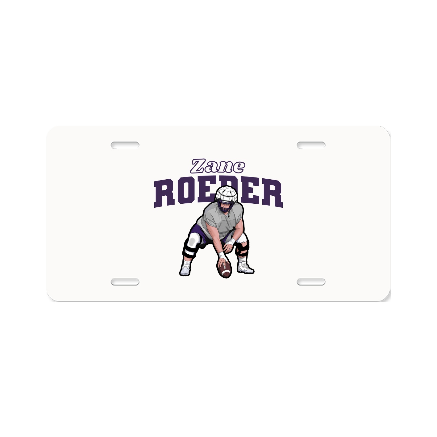 License Plate — Name Arch in Classic