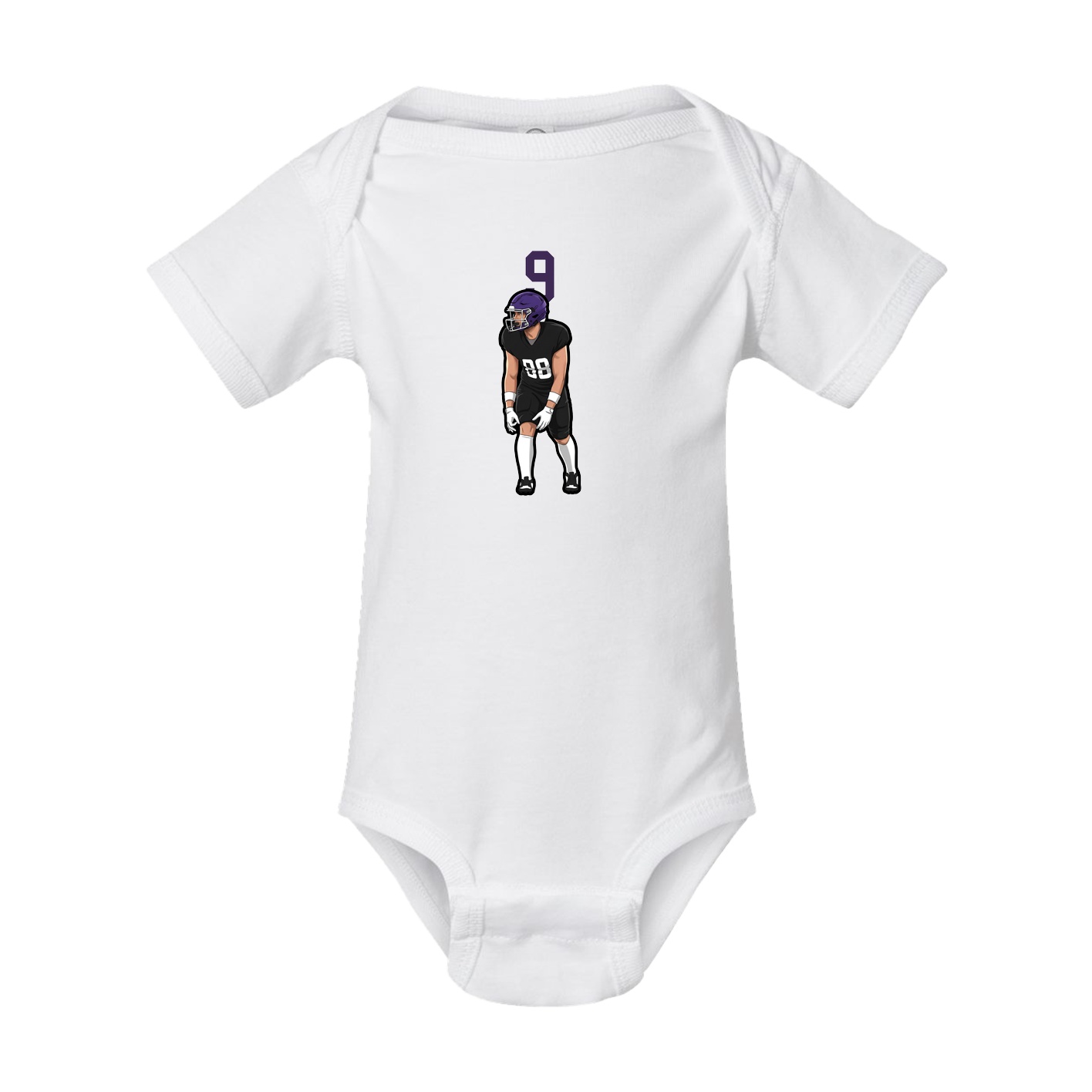 Baby Onesie — Number Top in White