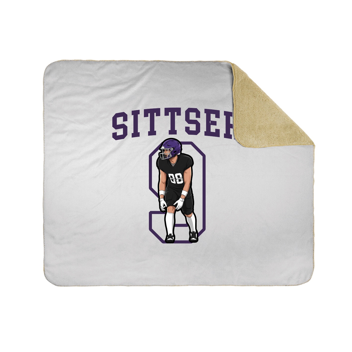 50x60 Sherpa Lined Throw Blanket
