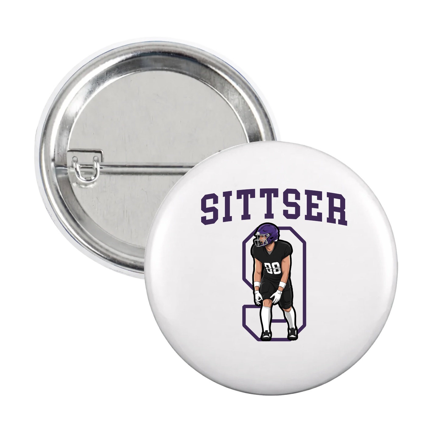 Game Day Button — Shirsey in White