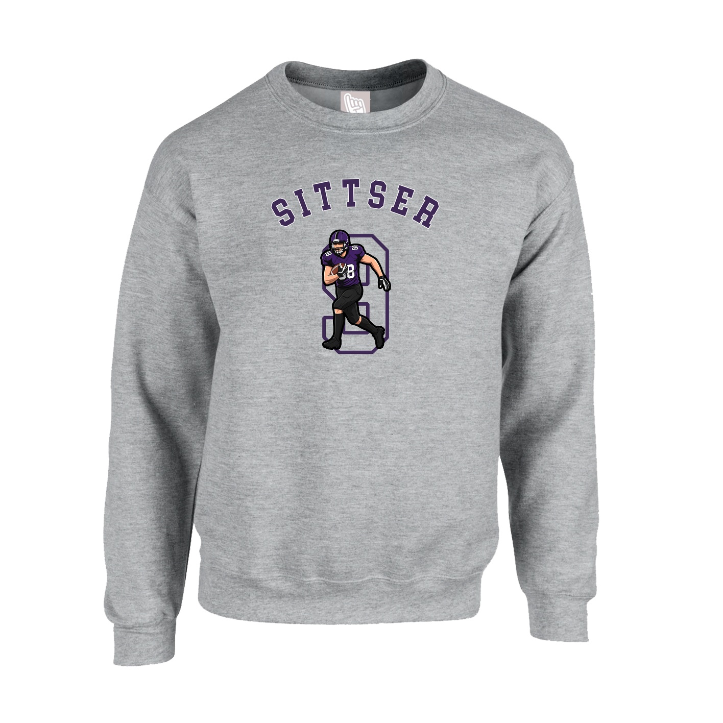 Fleece Crew — Shirsey Arch in Grey