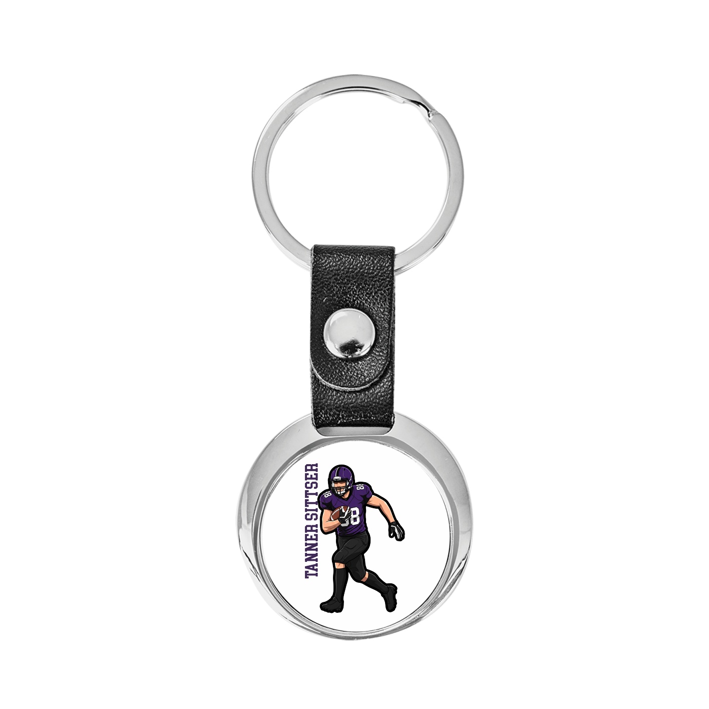 Key Chain — Name Vertical in Classic