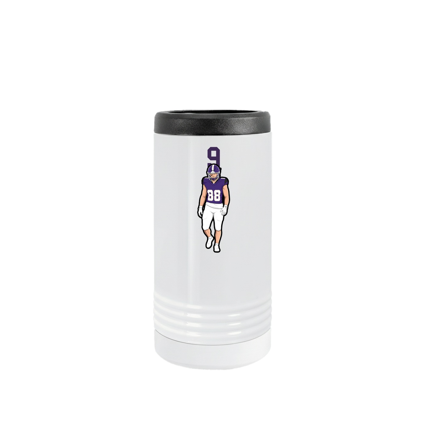 Slim Beverage Holder — Number Top in White