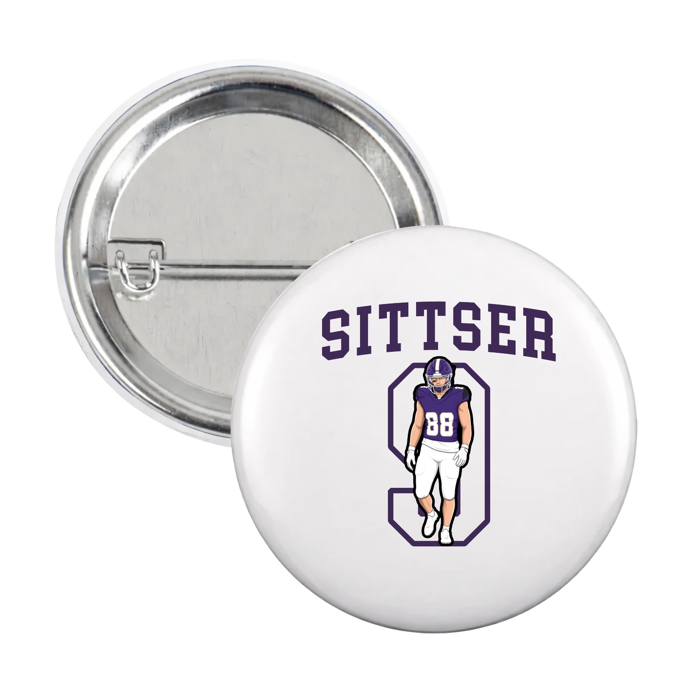 Game Day Button — Shirsey in White