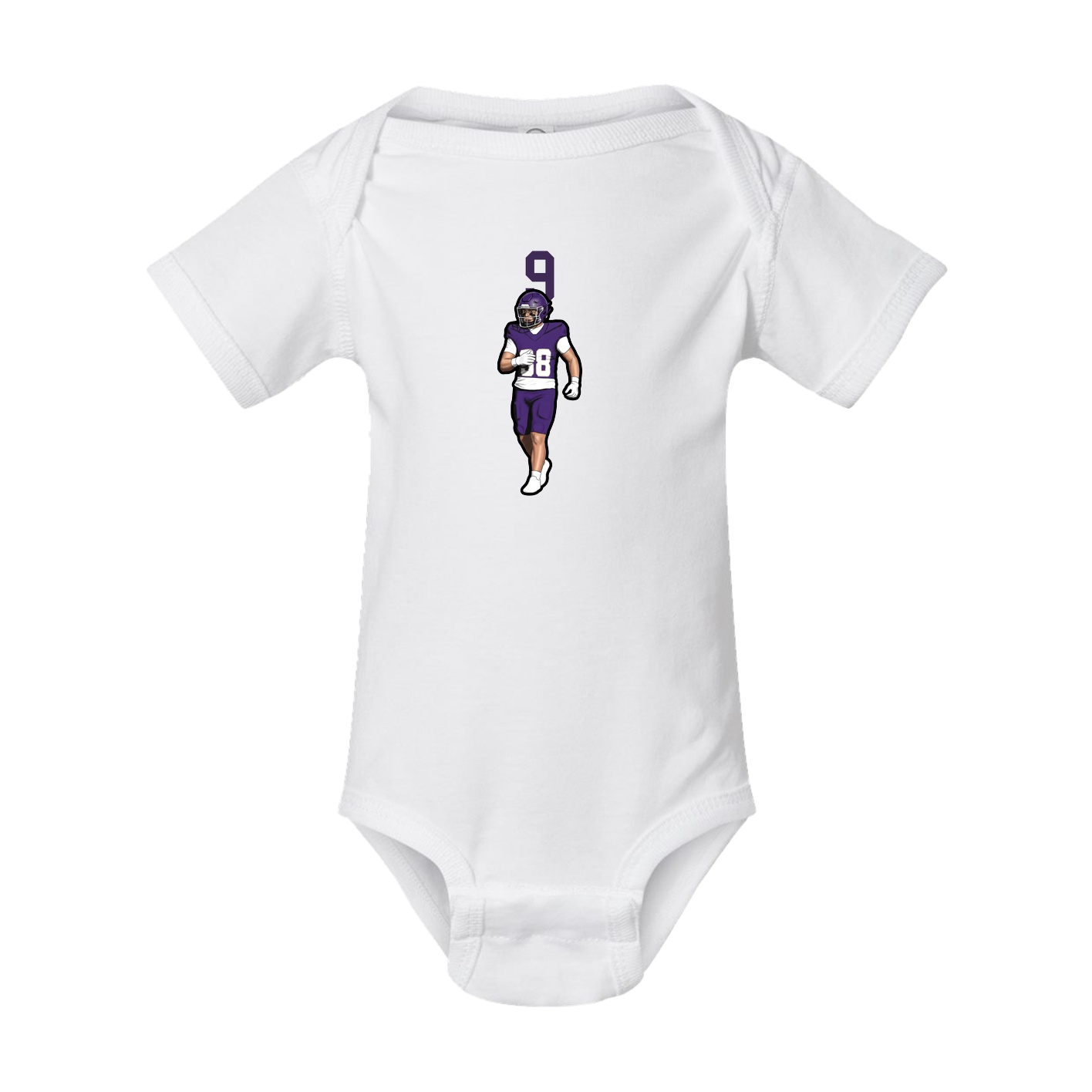 Baby Onesie — Number Top in White