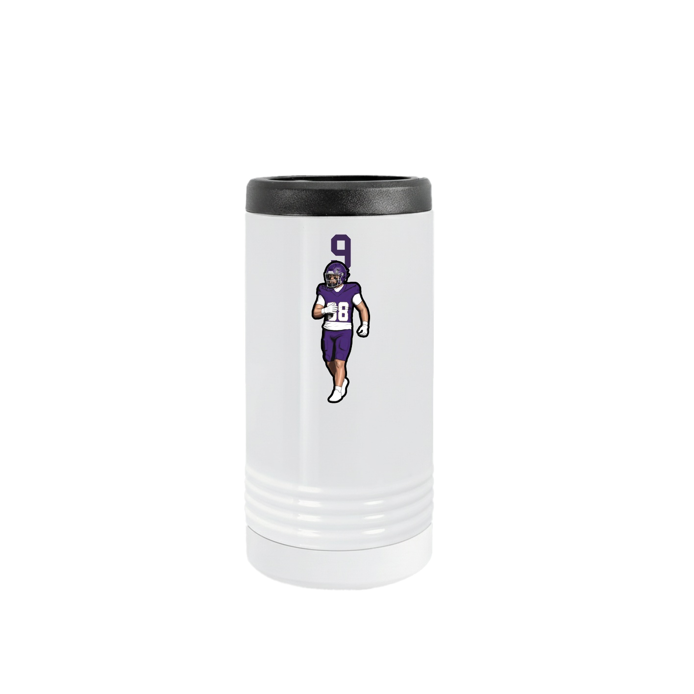 Slim Beverage Holder — Number Top in White