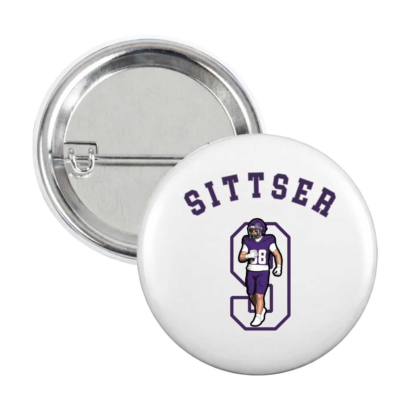 Game Day Button — Shirsey Arch in White