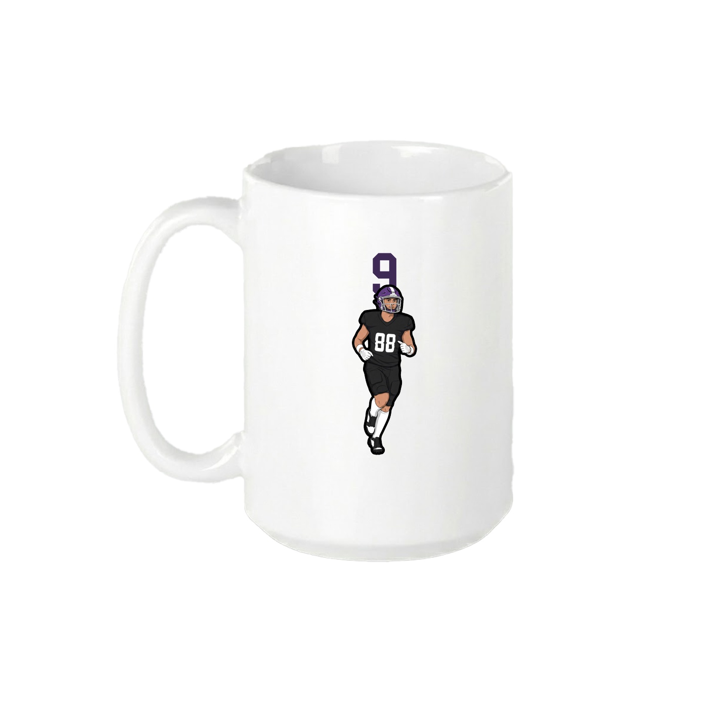 15oz Coffee Mug — Number Top in White