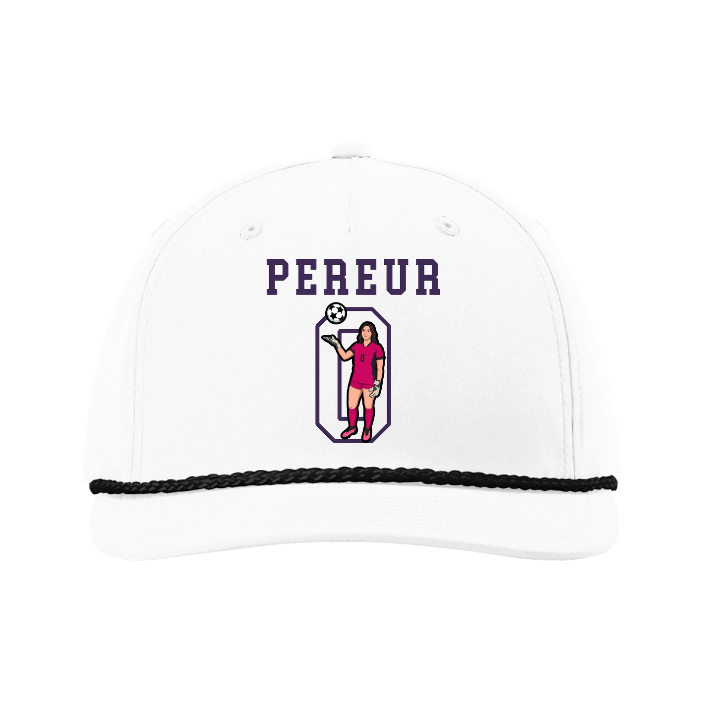 Five-Panel Classic Rope Cap — Shirsey in White
