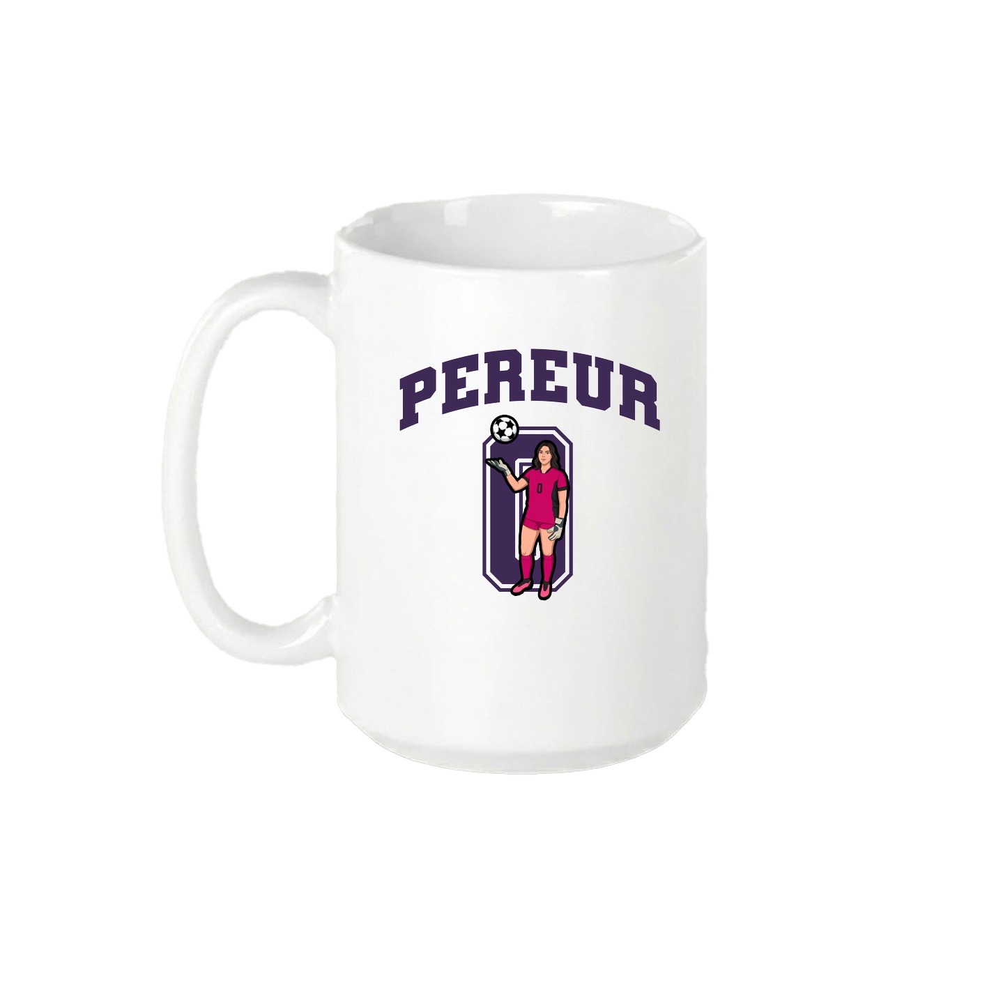 15oz Coffee Mug — Number in White