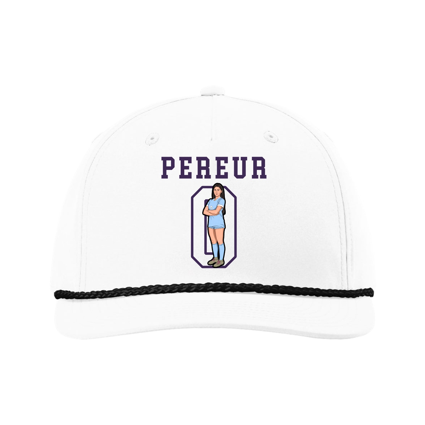Five-Panel Classic Rope Cap — Shirsey in White