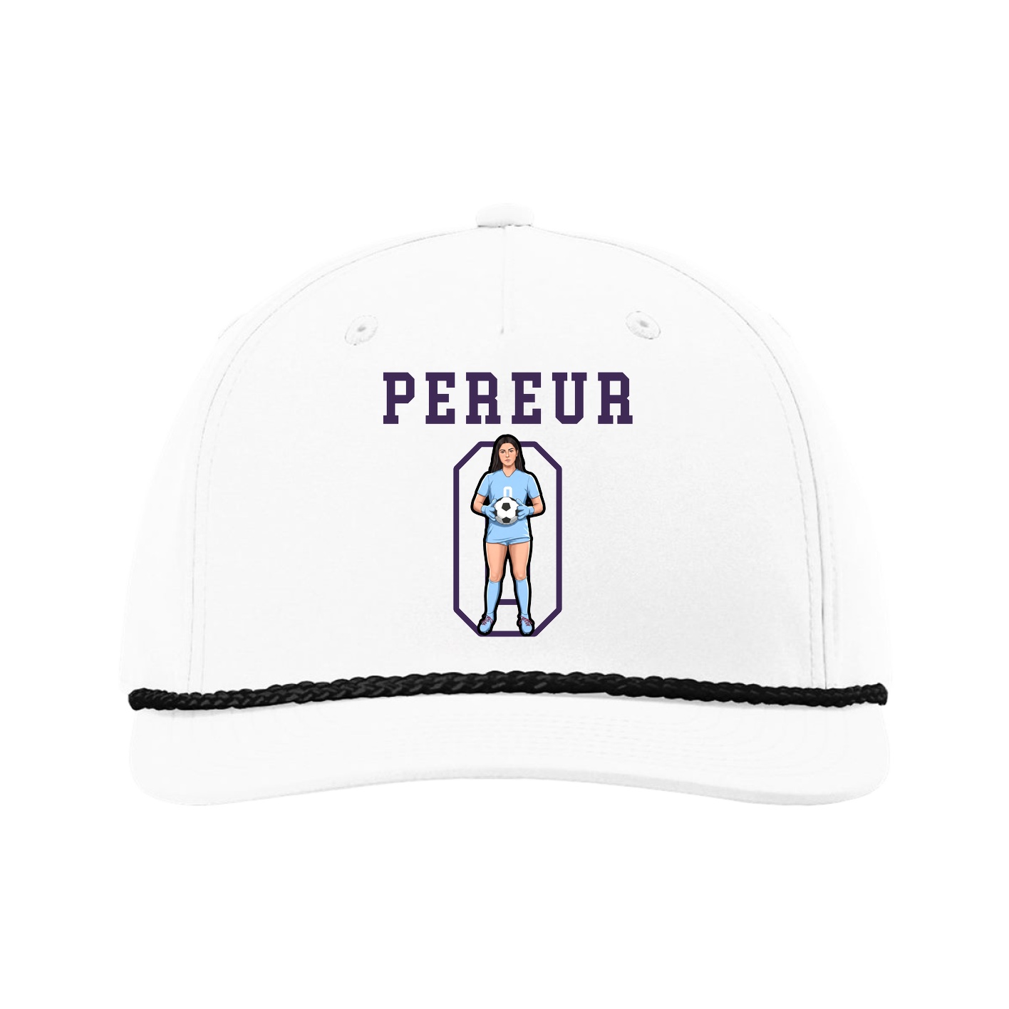 Five-Panel Classic Rope Cap — Shirsey in White