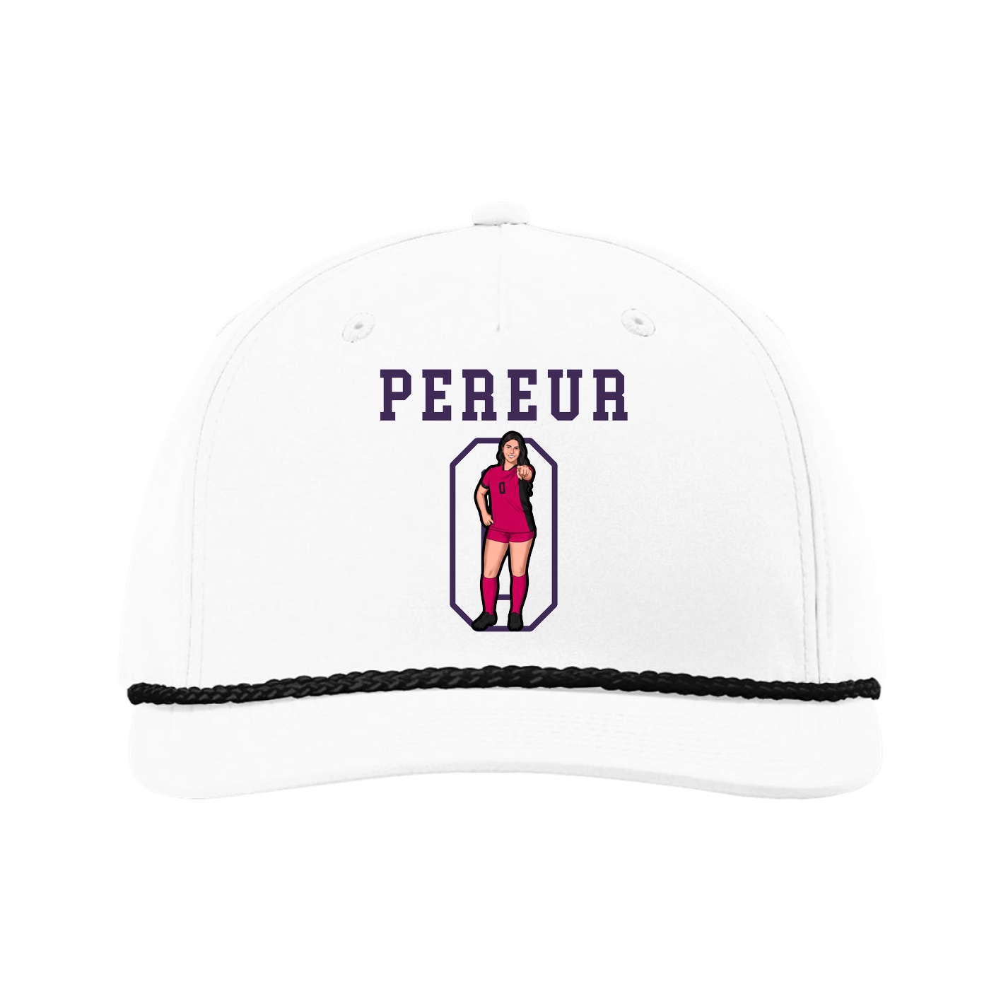 Five-Panel Classic Rope Cap — Shirsey in White