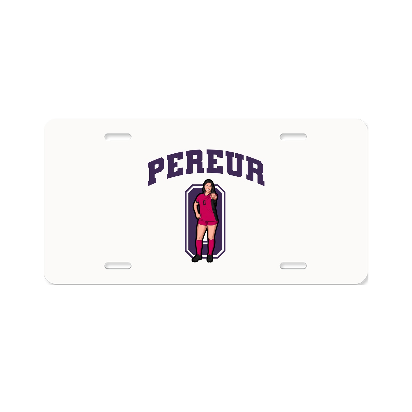 License Plate — Number in Classic