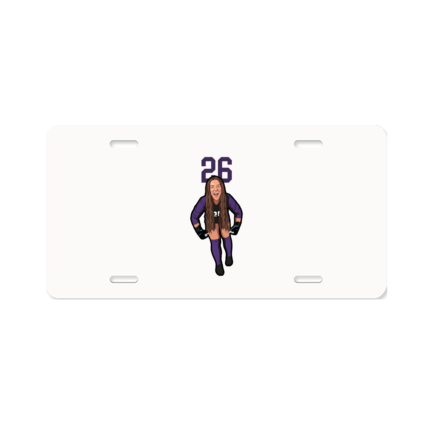 License Plate — Number Top in Classic