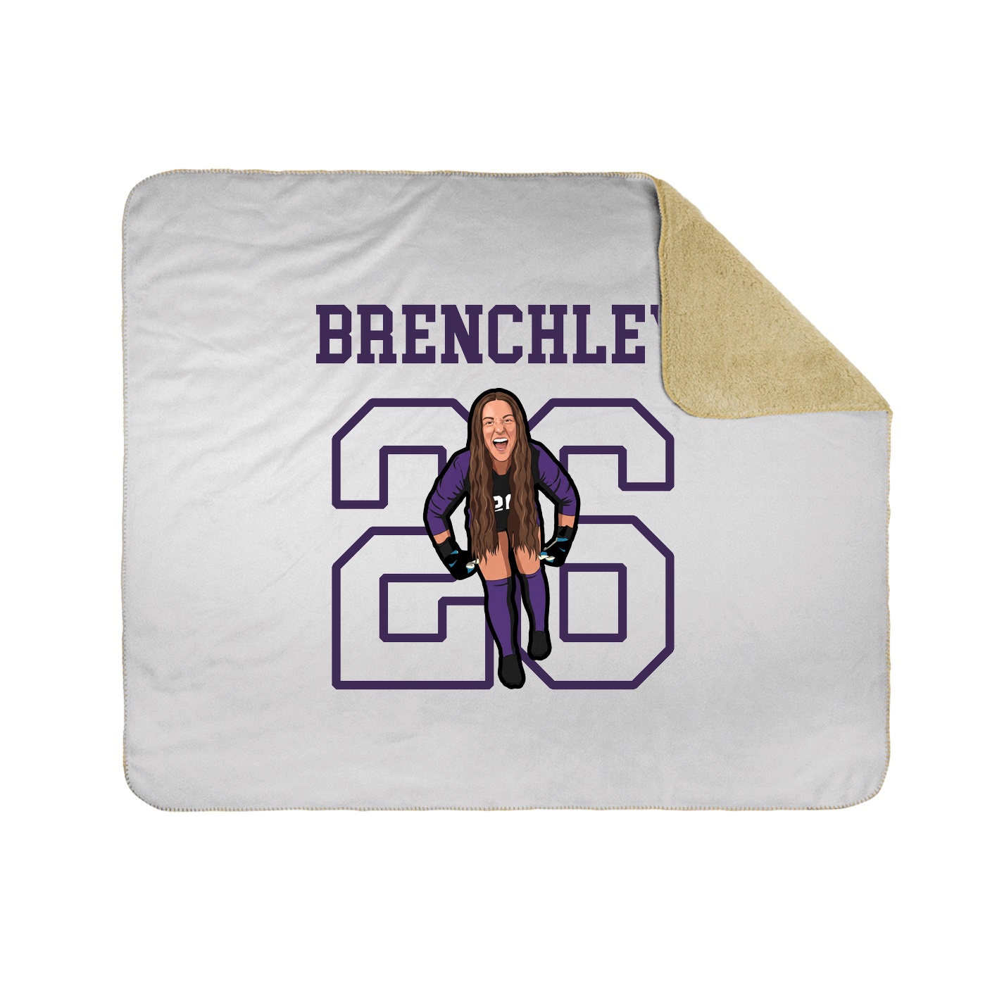 Throw Blanket — Shirsey in White
