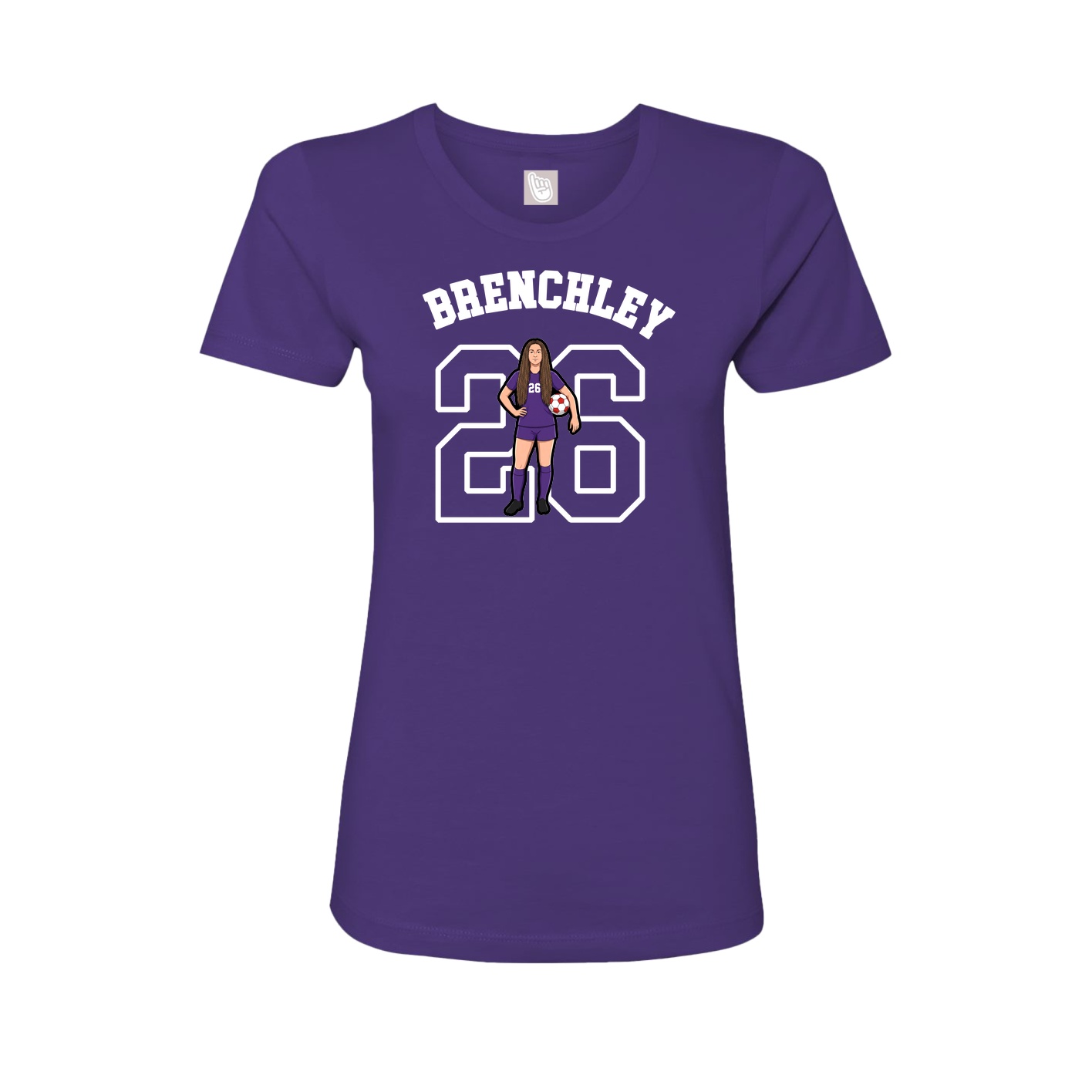 Fitted Women's Tee — Shirsey Arch in Purple