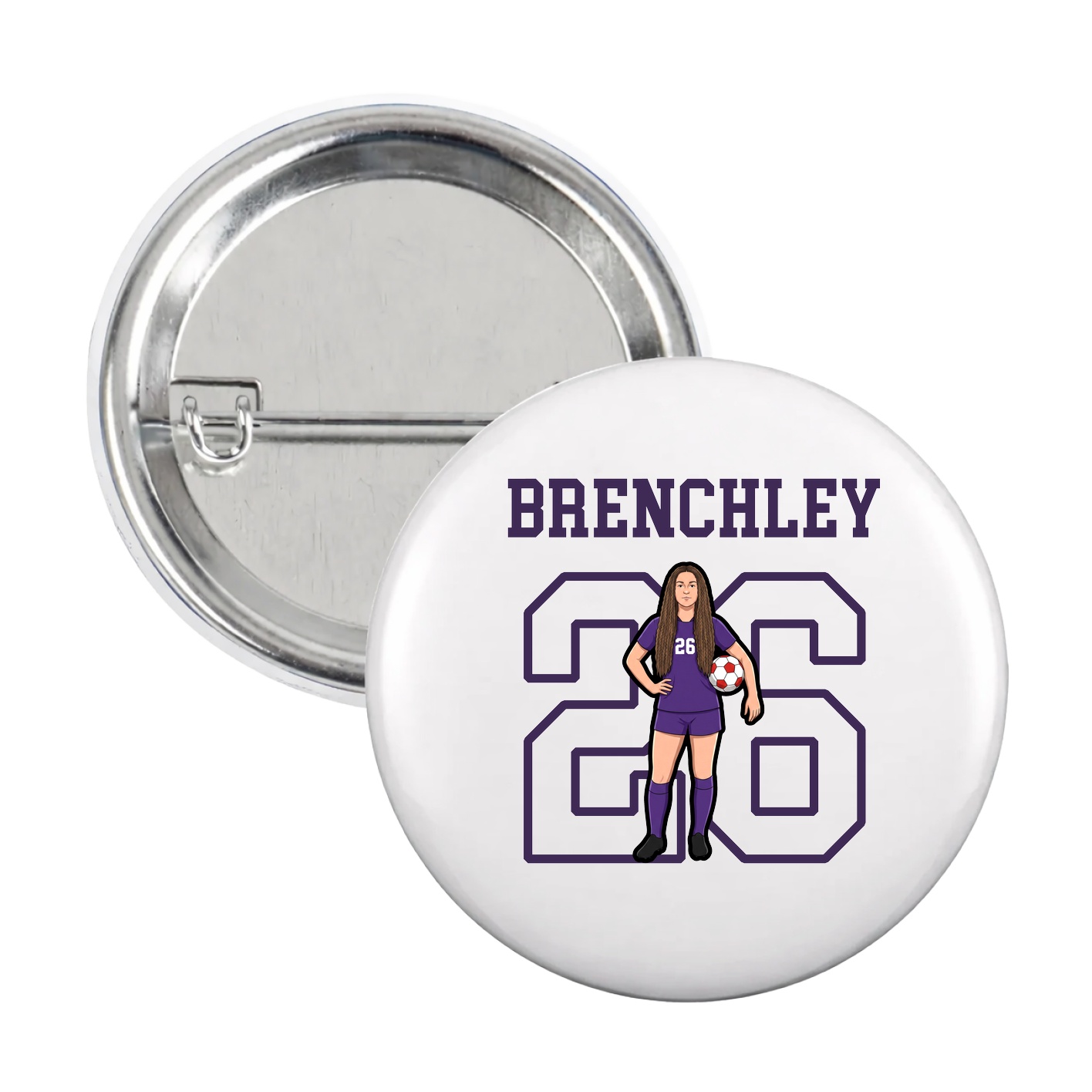Game Day Button — Shirsey in White