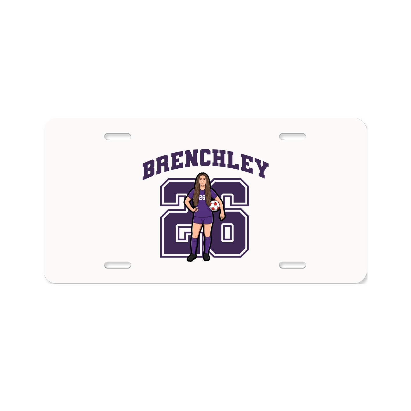 License Plate — Number in Classic