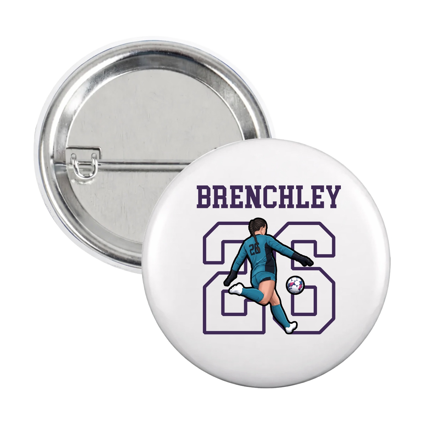 Game Day Button — Shirsey in White